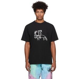 CBAAF Black Short Sleeve Come Back as a Flower Sun Horse T-Shirt Size Small